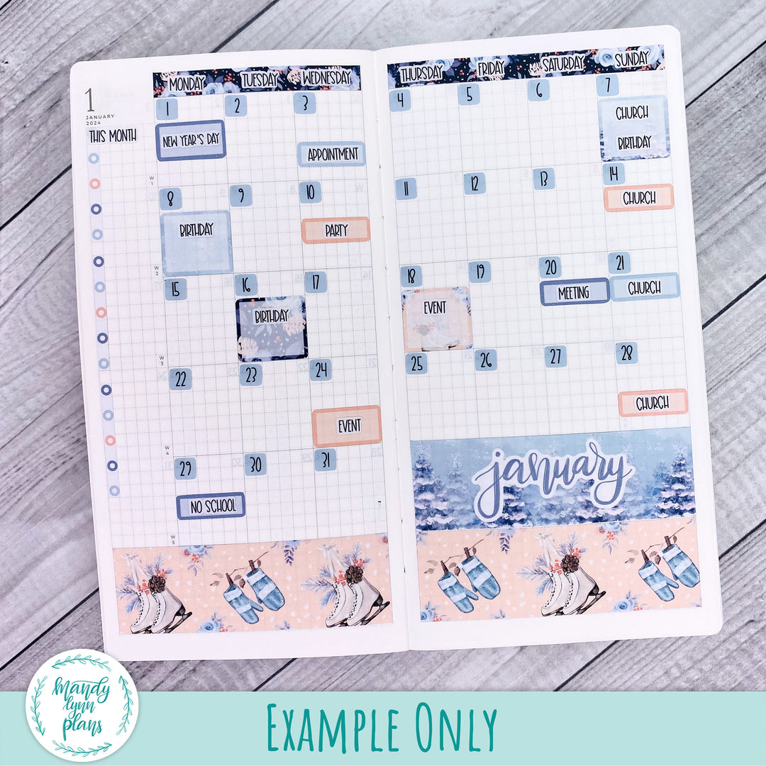 January 2024 Common Planner Monthly Kit || Cozy Winter || 247