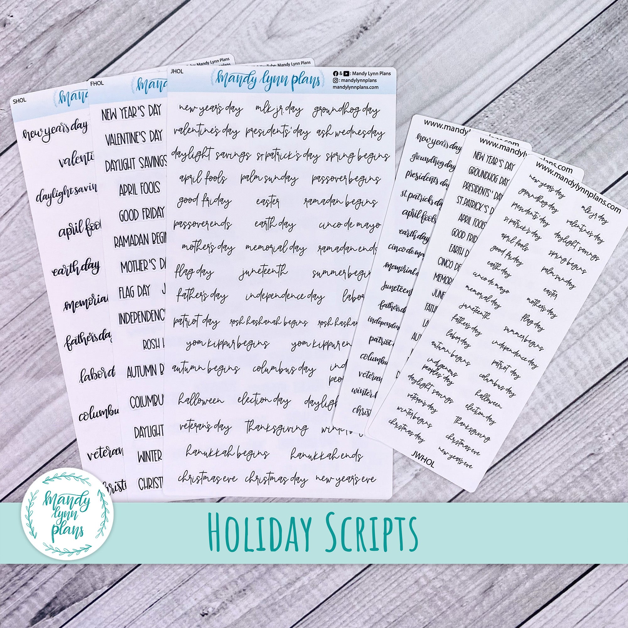 Holiday Scripts – Mandy Lynn Plans