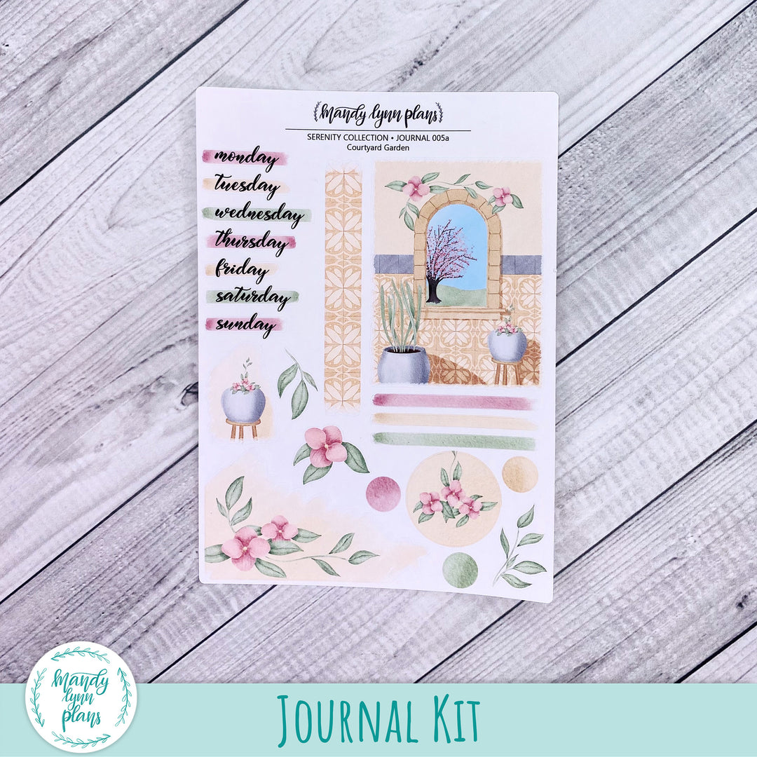 Courtyard Garden || Serenity Collection Journal Kit || SERENITY-J-005