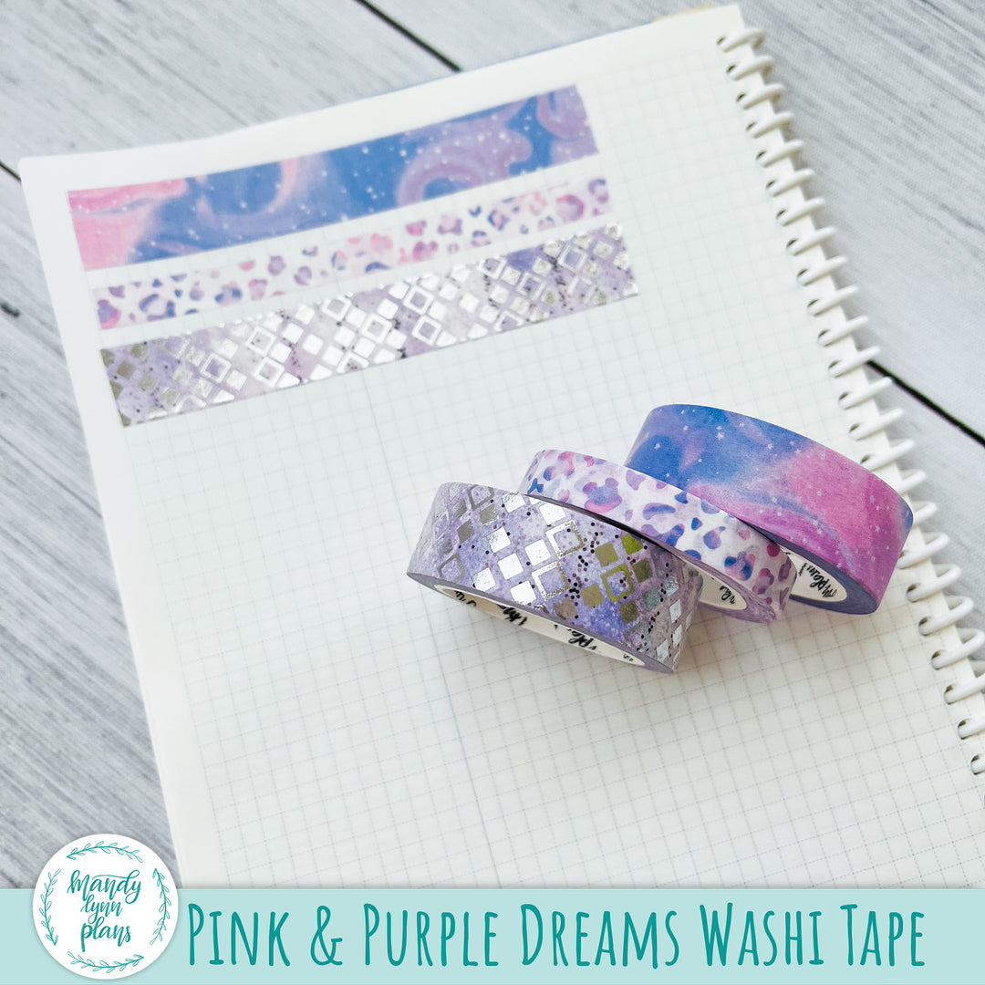 March Hobonichi Weeks Dashboard || Pink and Purple Dreams || R-W-2256