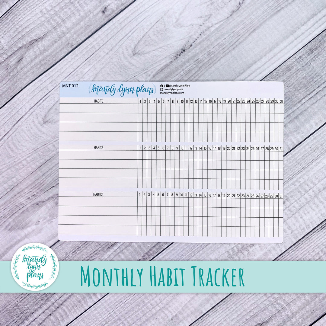 Monthly Habit Tracker