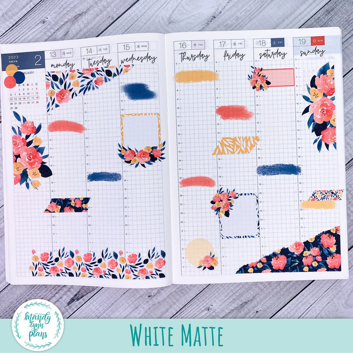 Dusty Blue Floral Journal Kit || WK-J-263