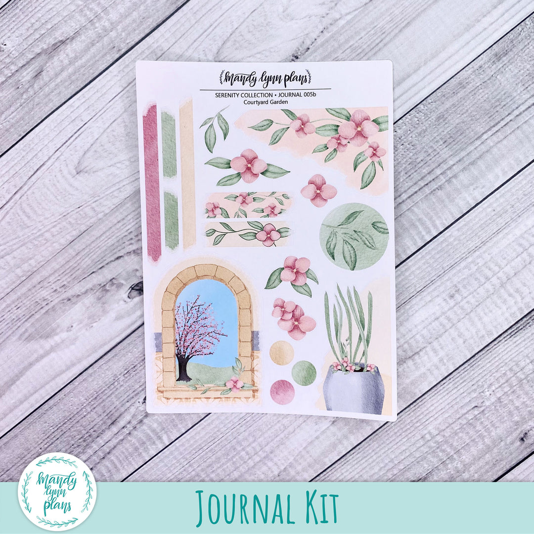 Courtyard Garden || Serenity Collection Journal Kit || SERENITY-J-005