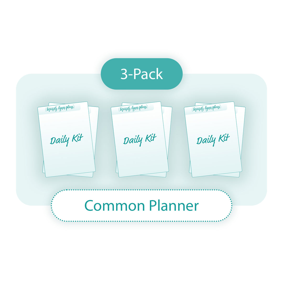 3-PACK Sub Box Daily Kit Add-On (Common Planner)