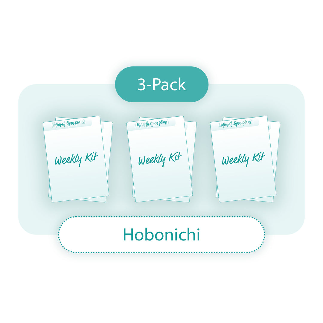 3-PACK Sub Box Weekly Kit Add-On (Hobonichi)