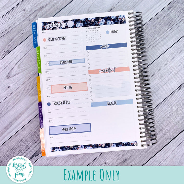 EC A5 Daily Duo Kit || Dusty Blue Floral || DL-EC5-263