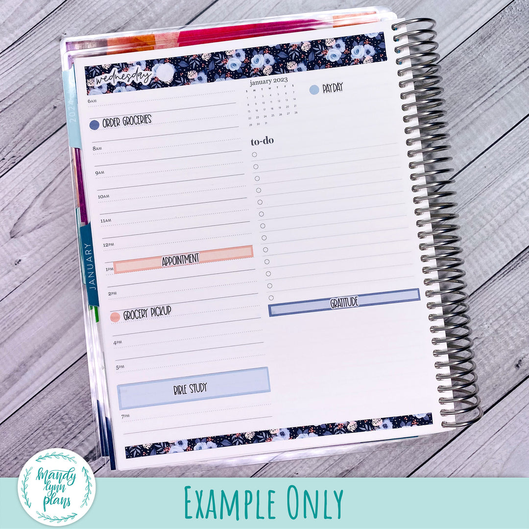 EC 7x9 Daily Duo Kit || White and Peach Floral || DL-EC7-278