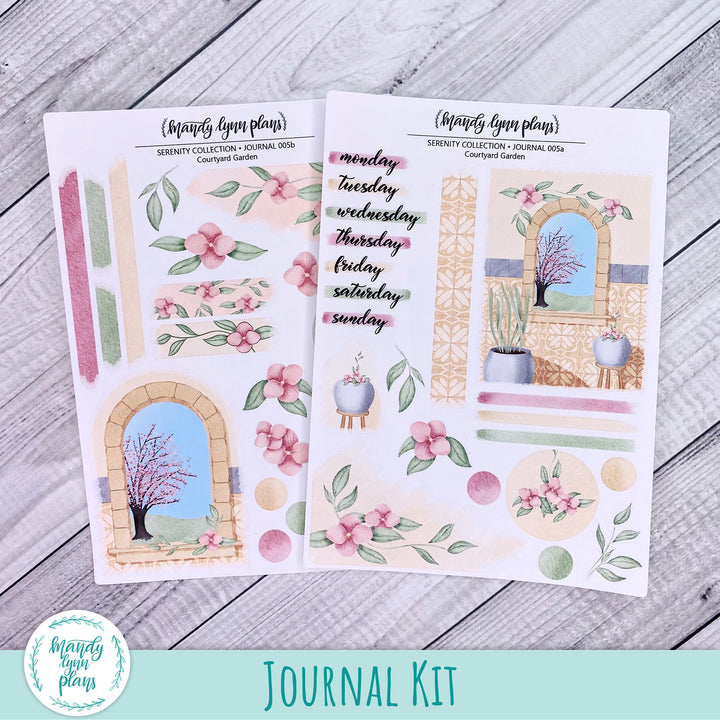 Courtyard Garden || Serenity Collection Journal Kit || SERENITY-J-005