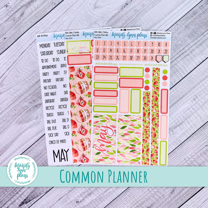 May 2024 Common Planner Monthly Kit || Strawberry Patch || 264