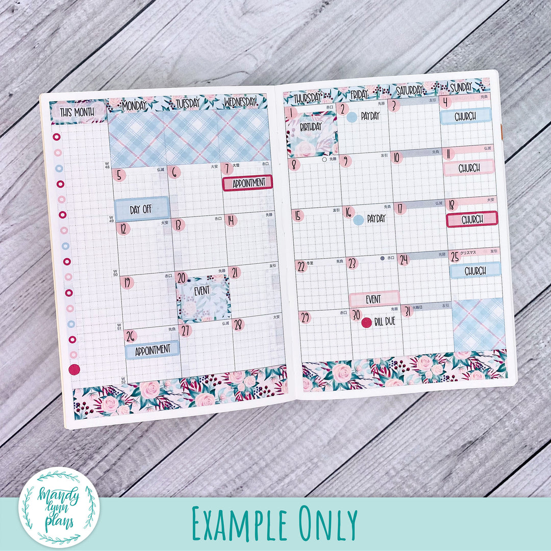 Any Month Common Planner Monthly Kit || Gladiolus || 268