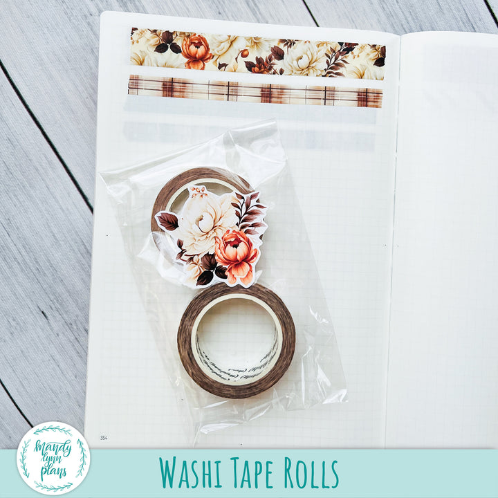 LIMITED TIME! Fall Floral Washi Tape Set