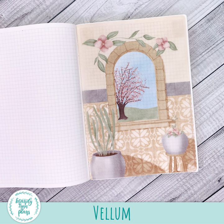 Courtyard Garden Vellum || Serenity Collection 005