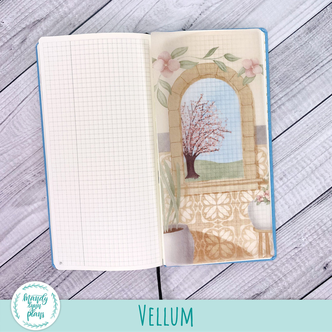 Courtyard Garden Vellum || Serenity Collection 005