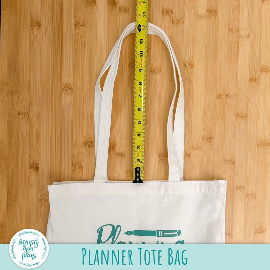 Canvas Planner Tote Bag