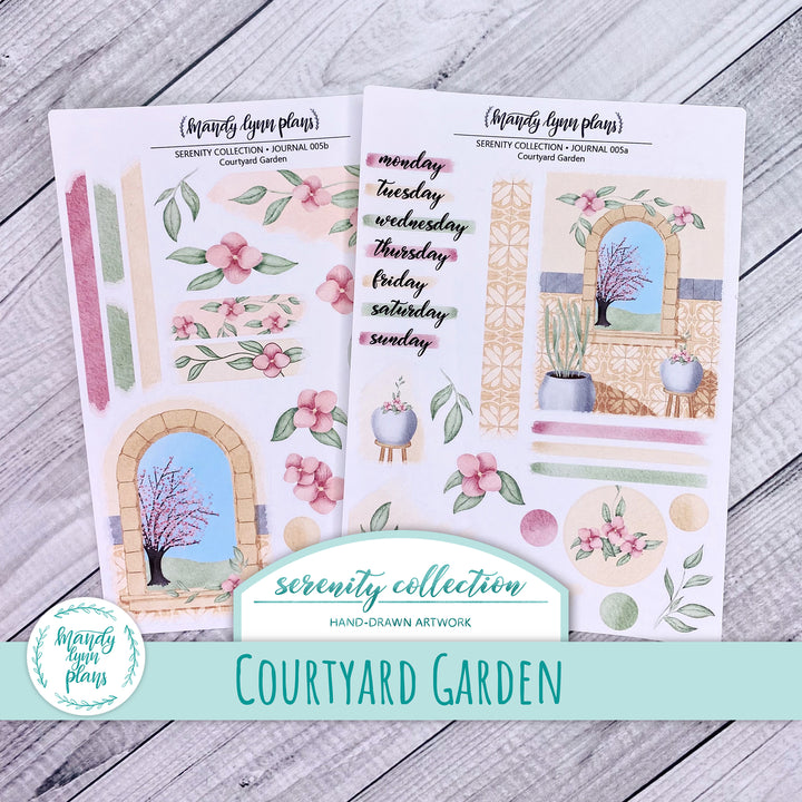 Courtyard Garden || Serenity Collection Journal Kit || SERENITY-J-005