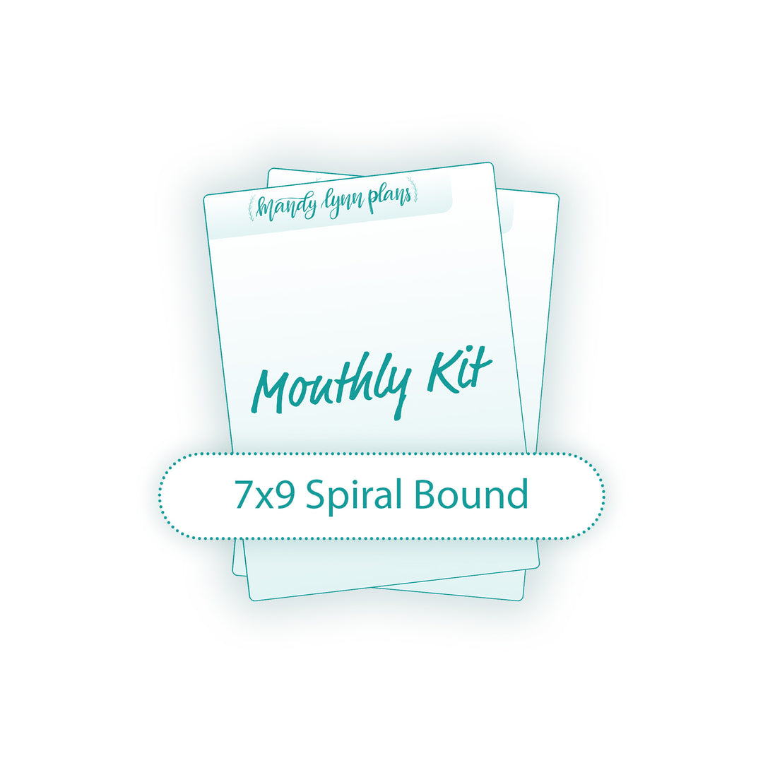 Sub Box Monthly Kit Add-On (7x9 Spiral Bound)