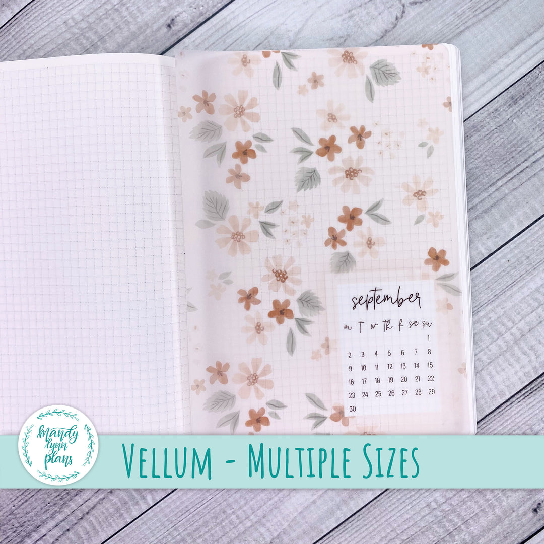 Misty Rose Floral Vellum || 282