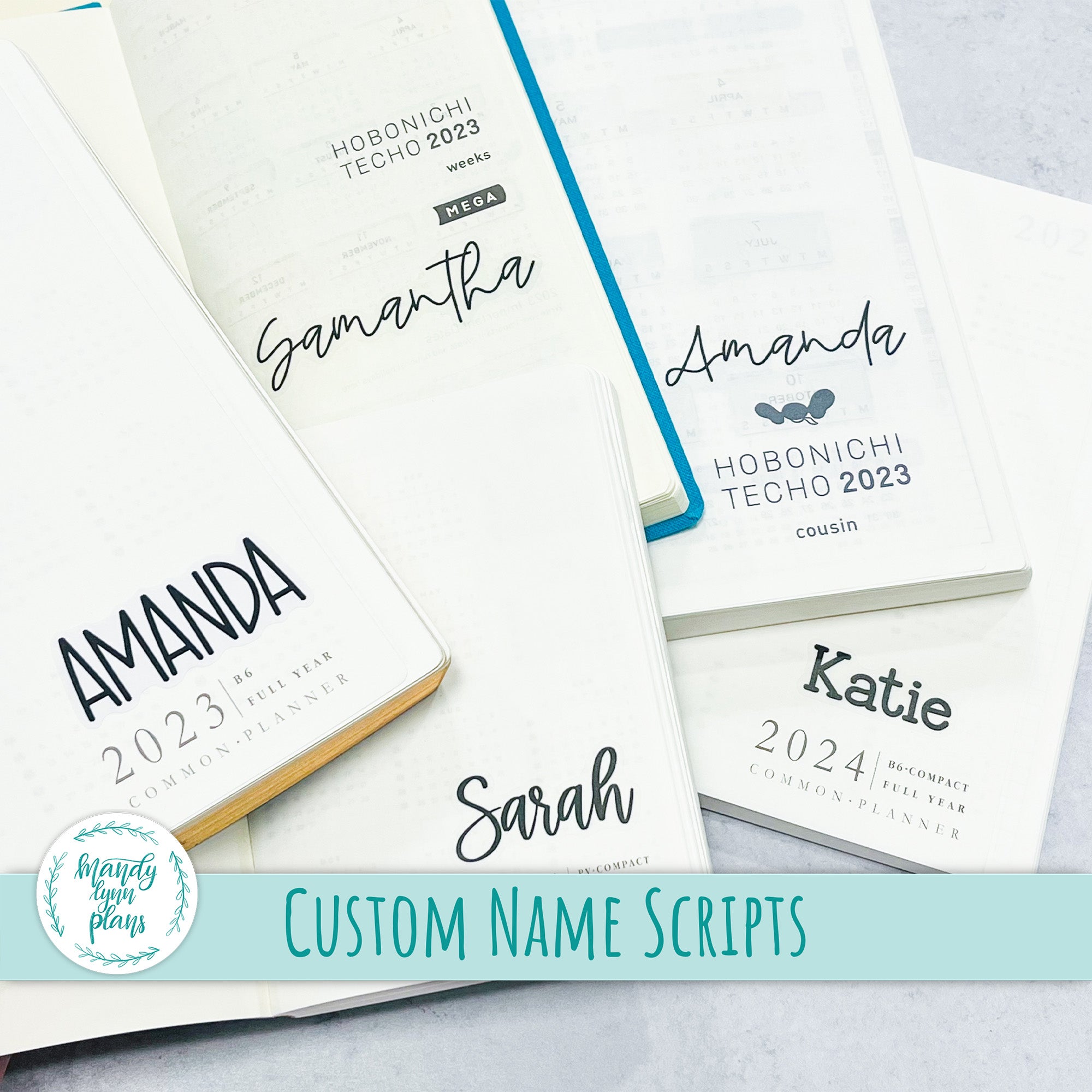 CUSTOM Name Scripts – Mandy Lynn Plans