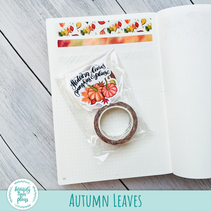 LIMITED TIME! Autumn Leaves Washi Tape Set