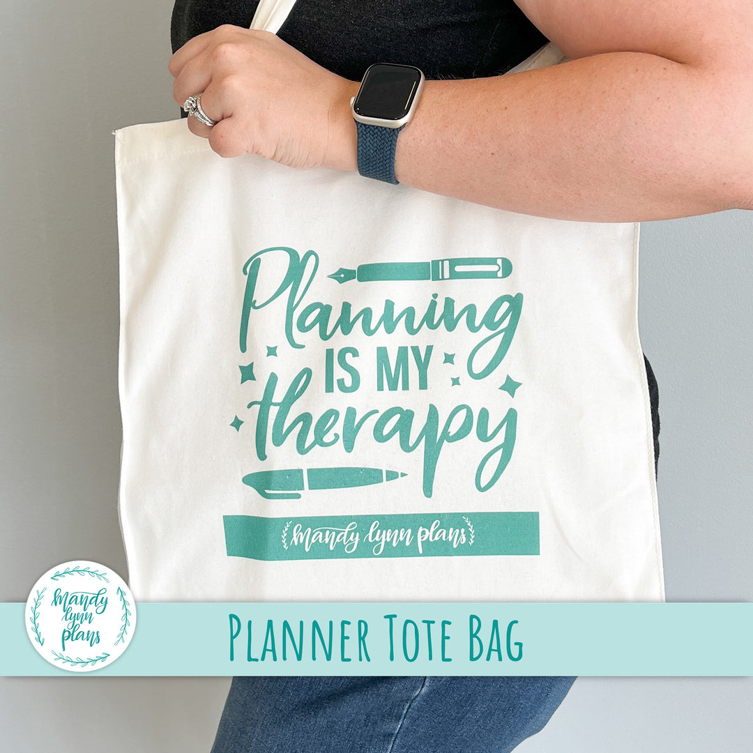 Canvas Planner Tote Bag