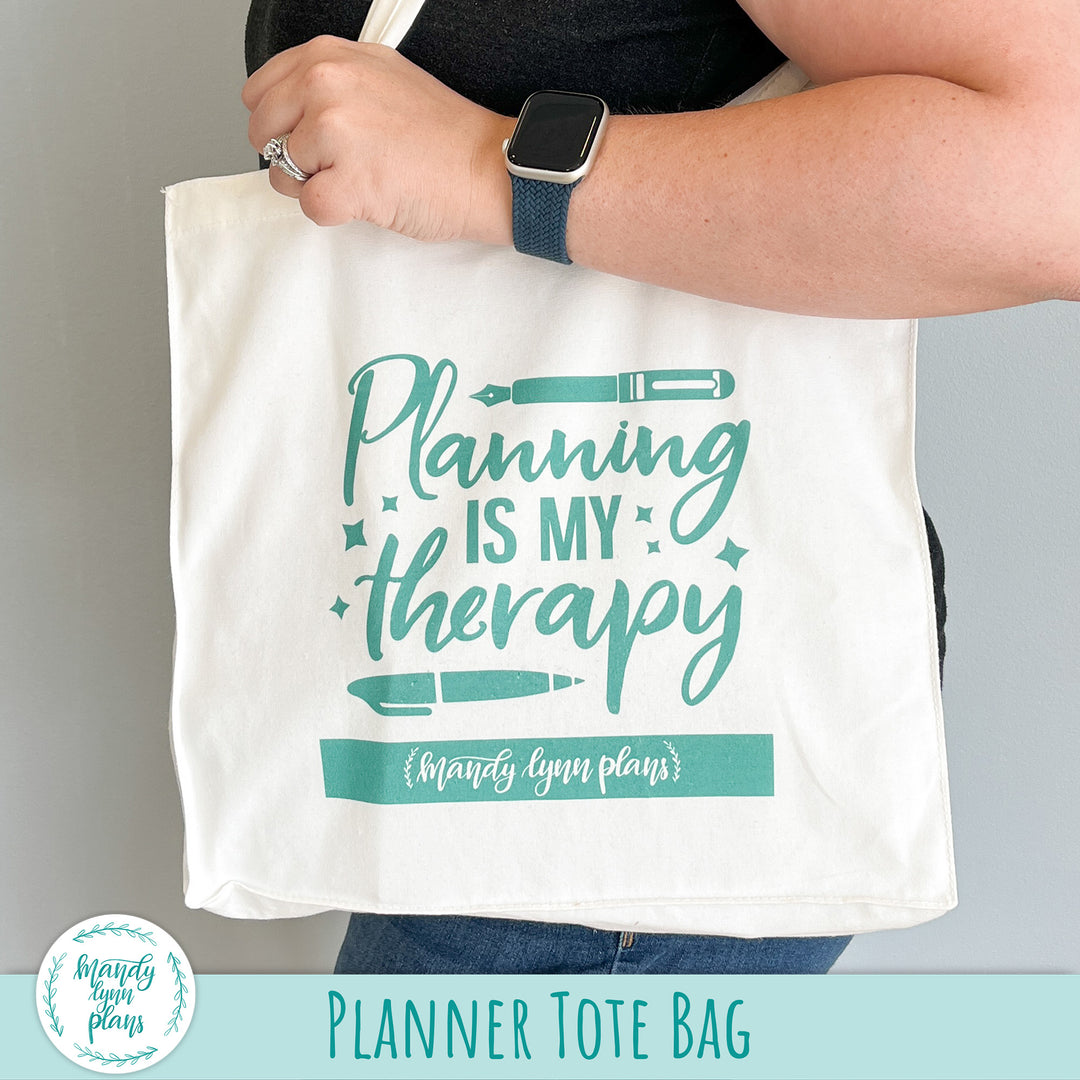 Canvas Planner Tote Bag