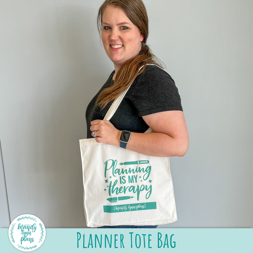 Canvas Planner Tote Bag