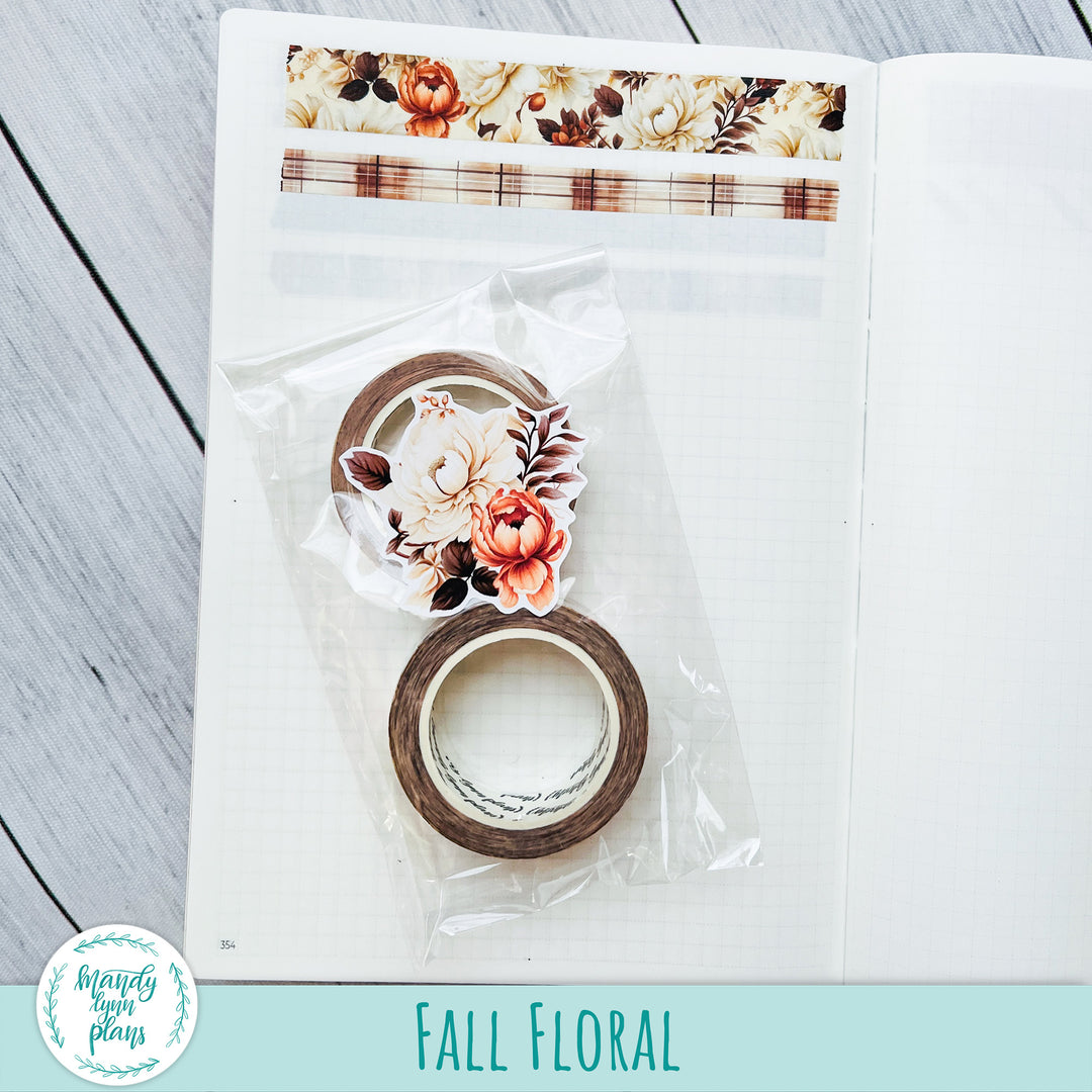 LIMITED TIME! Fall Floral Washi Tape Set