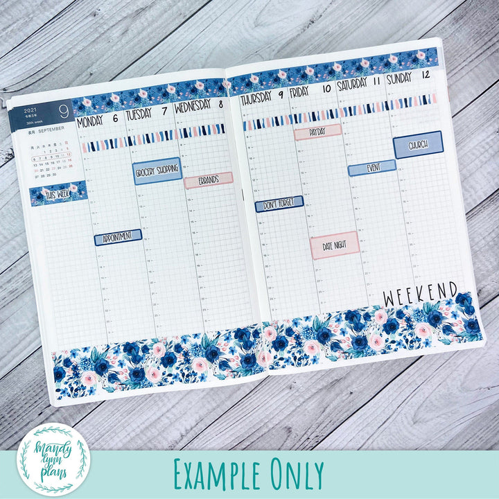 Azure Blue Large Washi Sheet || WK-C-1231D