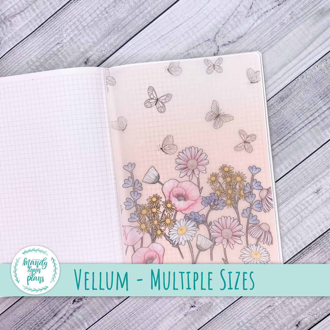 Fluttering Florals Vellum || 374