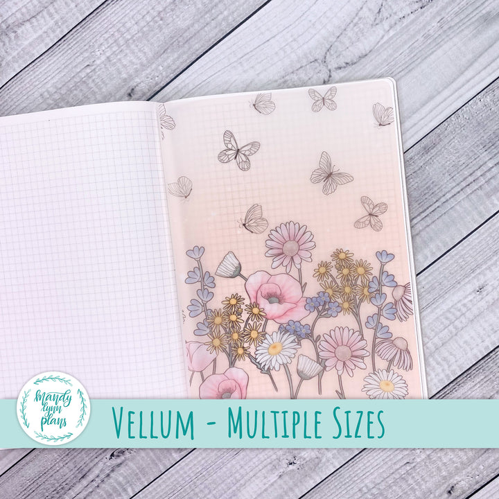 Fluttering Florals Vellum || 374