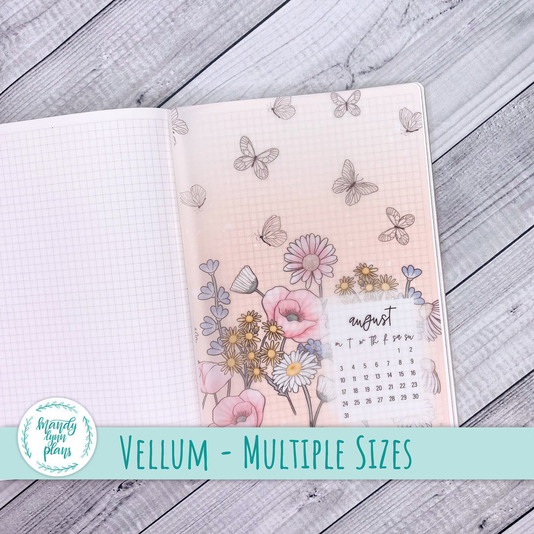 Fluttering Florals Vellum || 374