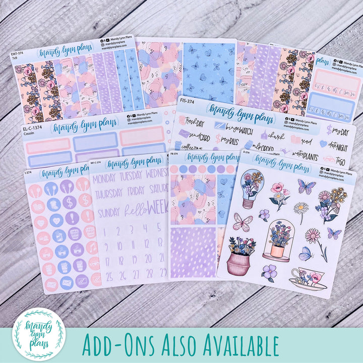 Fluttering Florals Large Deco || T-374