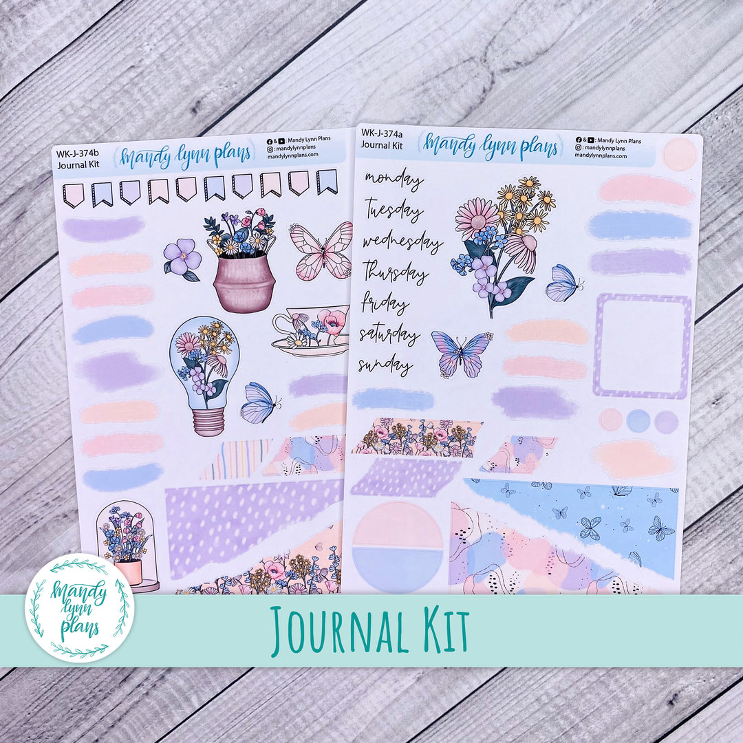 Fluttering Florals Journal Kit || WK-J-374