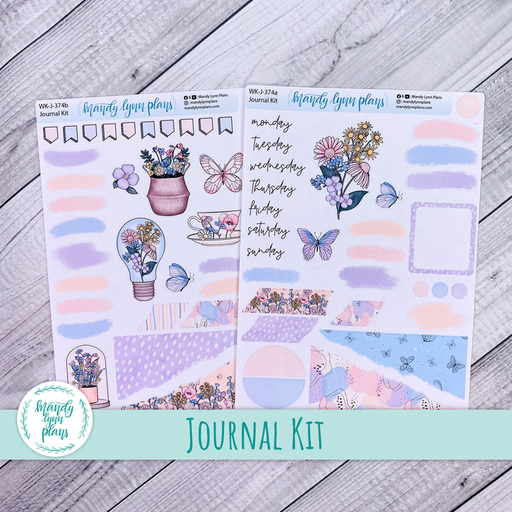 Fluttering Florals Journal Kit || WK-J-374
