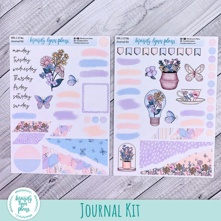 Fluttering Florals Journal Kit || WK-J-374
