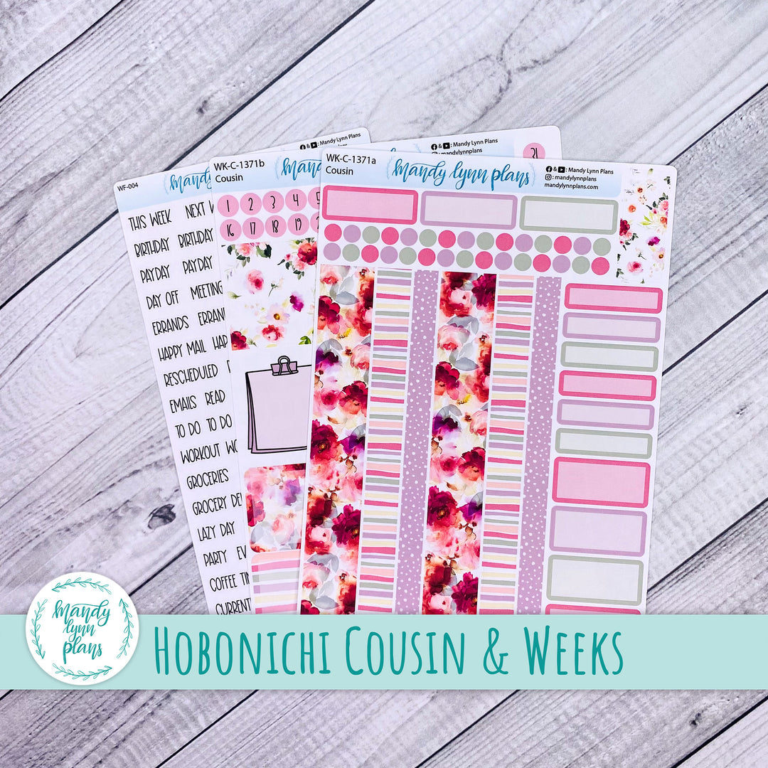 Weekly Kit || Hobonichi Cousin and Weeks || Vibrant Verbena || 371