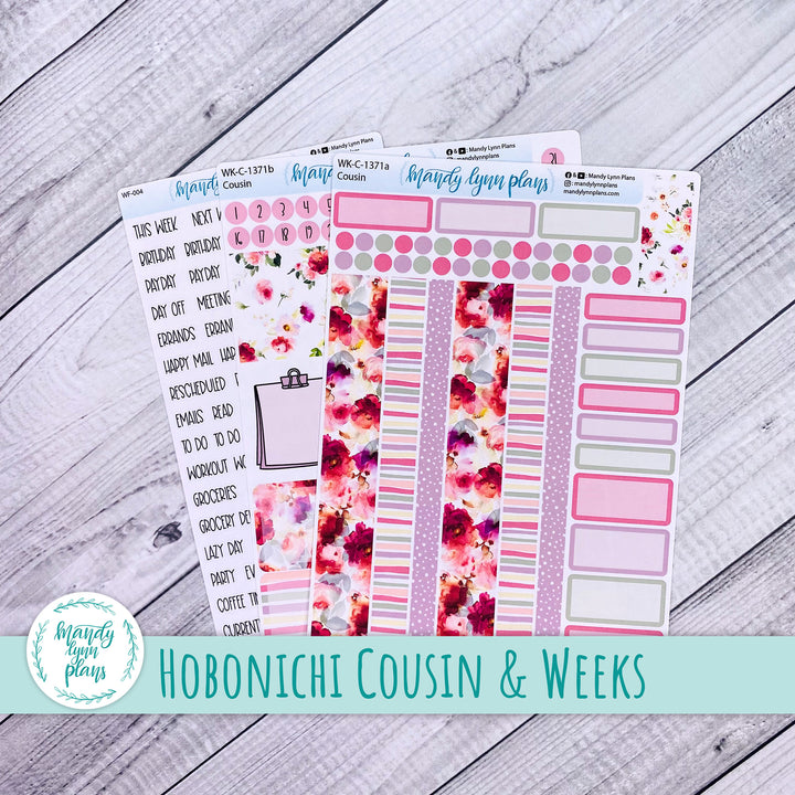 Weekly Kit || Hobonichi Cousin and Weeks || Vibrant Verbena || 371