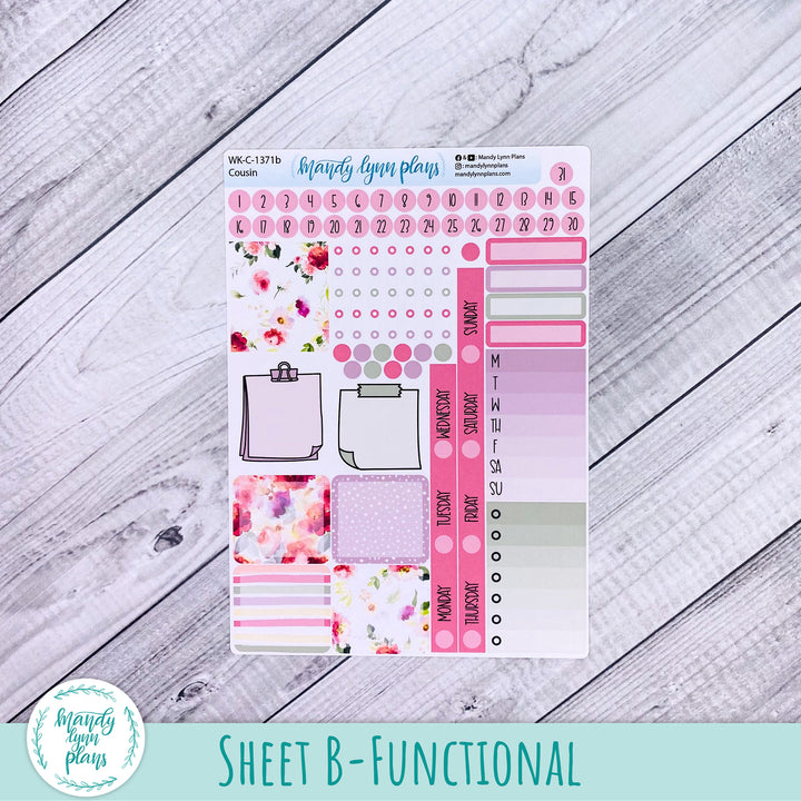 Weekly Kit || Hobonichi Cousin and Weeks || Vibrant Verbena || 371