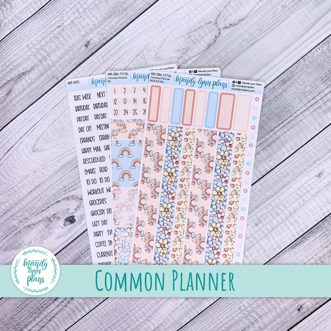 Weekly Kit || Sterling Ink Common Planners || Whimsical Garden || 372