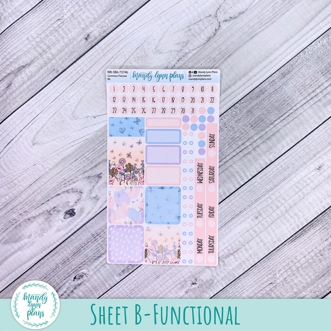Weekly Kit || Sterling Ink Common Planners || Fluttering Florals || 374