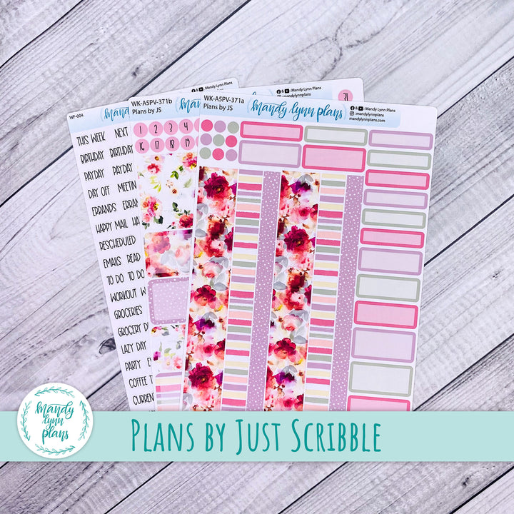 Weekly Kit || A5, B6, A6 Plans by Just Scribble || Vibrant Verbena || 371