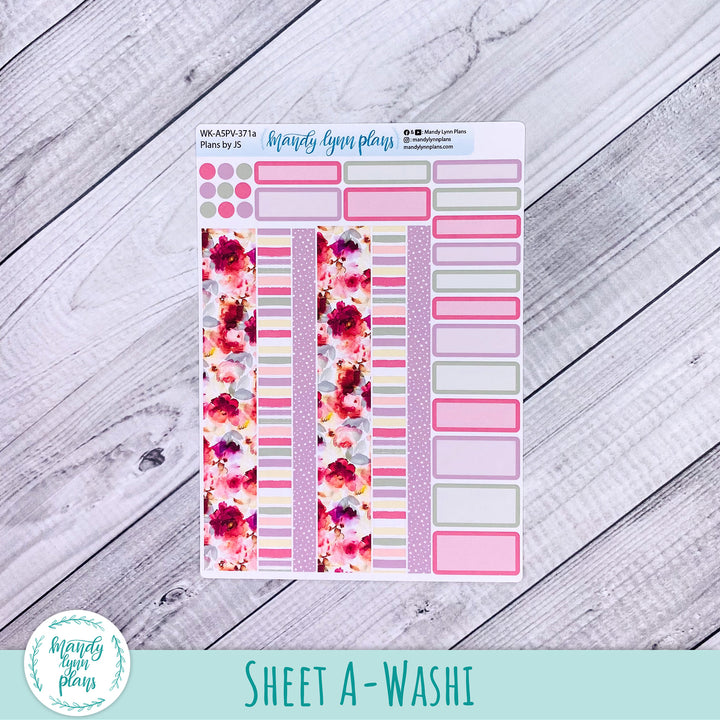 Weekly Kit || A5, B6, A6 Plans by Just Scribble || Vibrant Verbena || 371