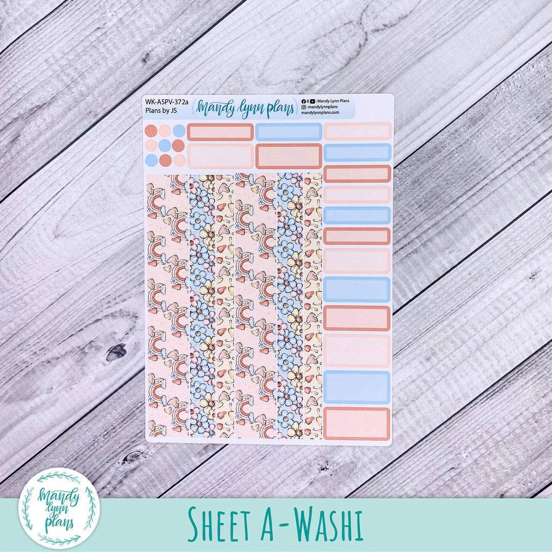 Weekly Kit || A5, B6, A6 Plans by Just Scribble || Whimsical Garden || 372