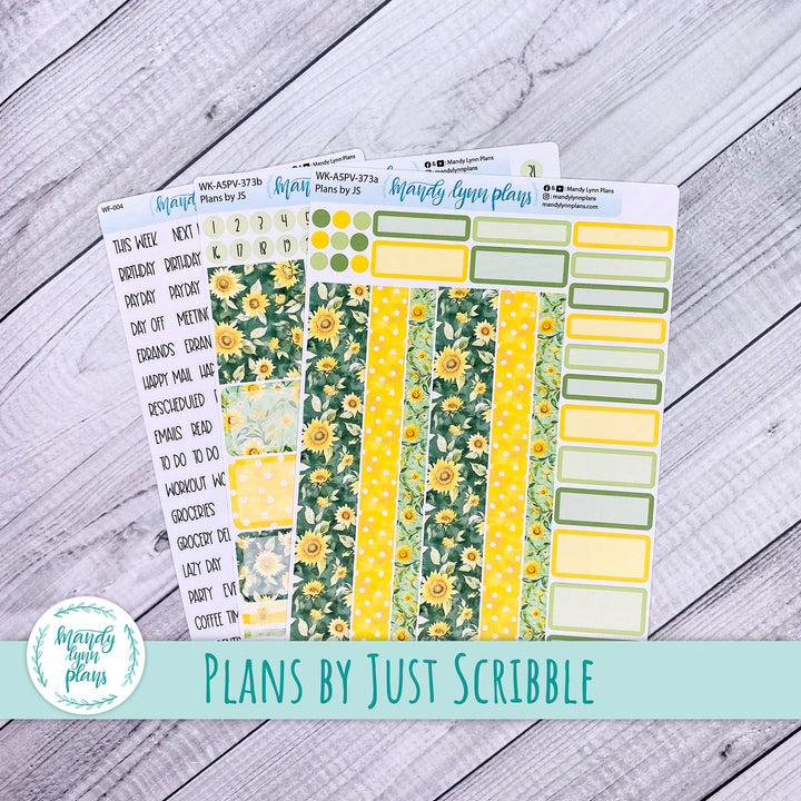 Weekly Kit || A5, B6, A6 Plans by Just Scribble || Sunny Days || 373
