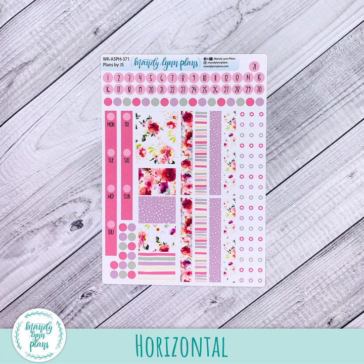 Weekly Kit || A5, B6, A6 Plans by Just Scribble || Vibrant Verbena || 371