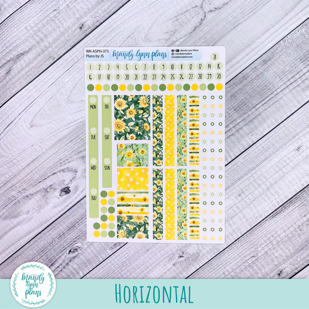 Weekly Kit || A5, B6, A6 Plans by Just Scribble || Sunny Days || 373