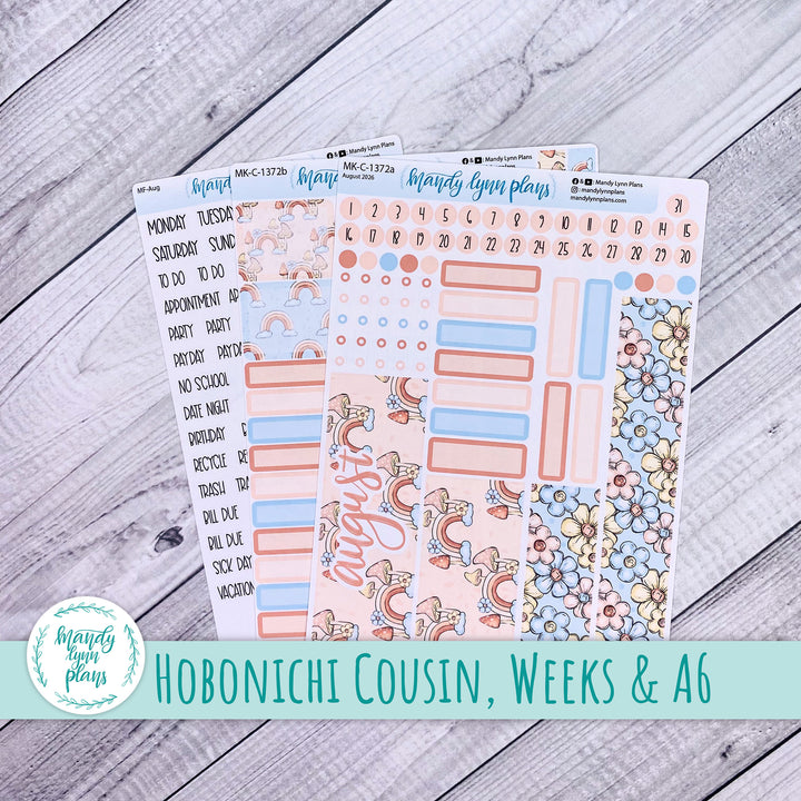 August 2026 or Any Month Monthly Kit || Hobonichi Cousin, Weeks, A6 || Whimsical Garden || 372