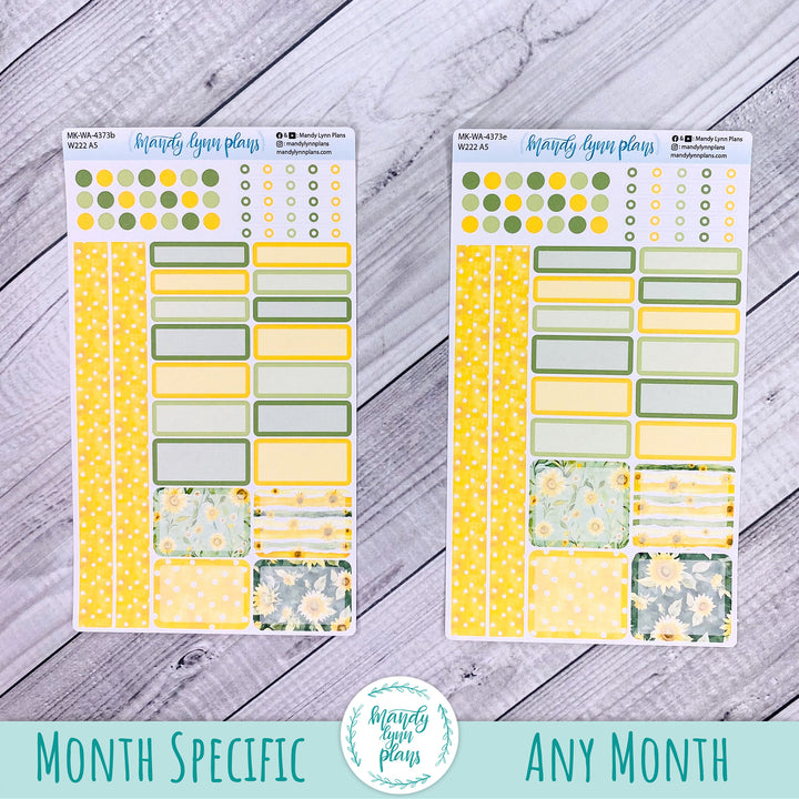 August 2026 or Any Month Monthly Kit || Wonderland 222 A5, B6, A6 || Sunny Days || 373
