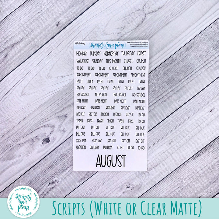 August 2026 or Any Month Monthly Kit || Sterling Ink A5, A5 Slim, B6, B6 Slim, N1, N2 Common Planner || Fluttering Florals || 374