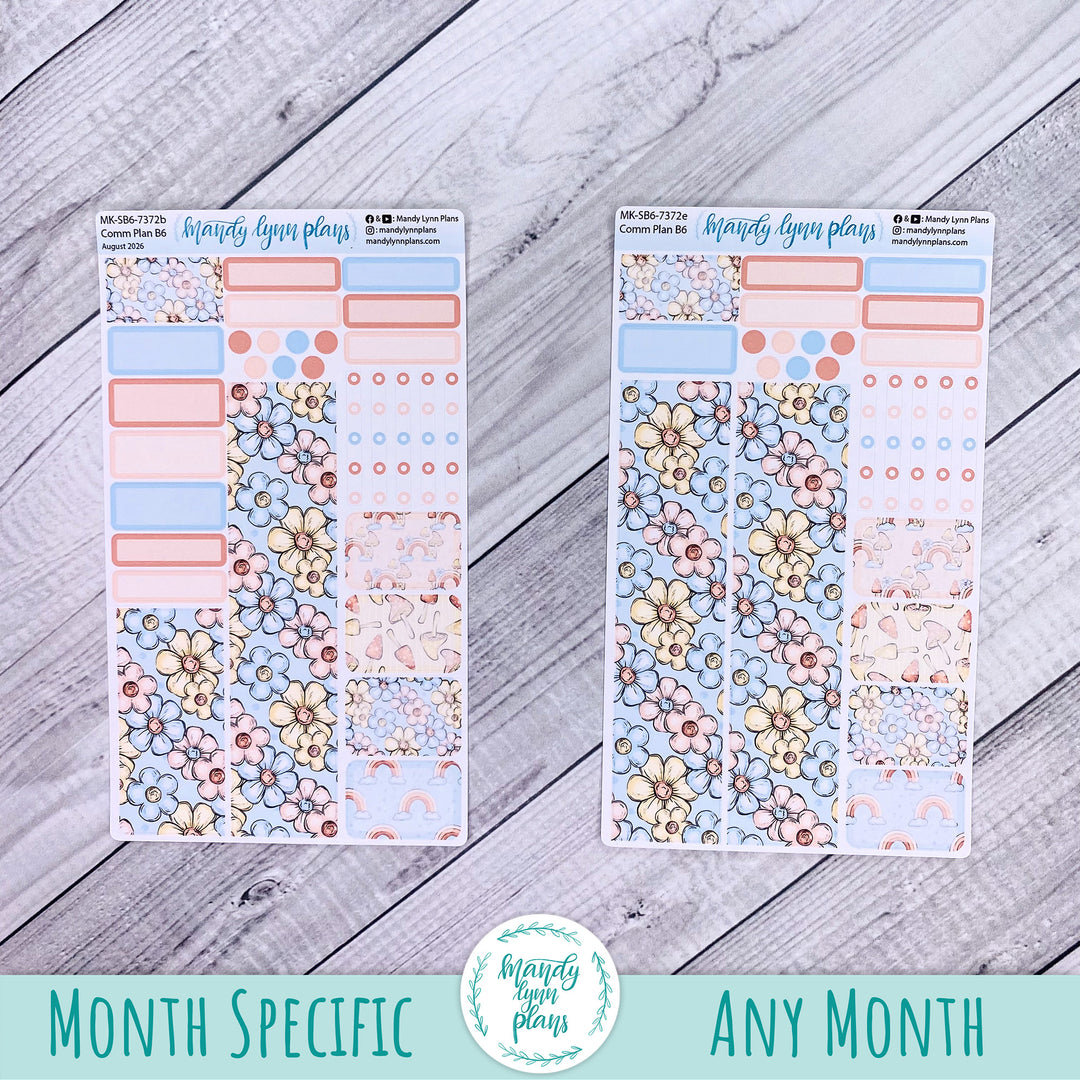 August 2026 or Any Month Monthly Kit || Sterling Ink A5, A5 Slim, B6, B6 Slim, N1, N2 Common Planner || Whimsical Garden || 372